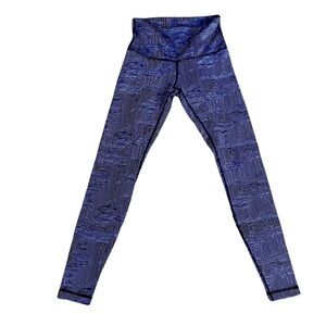 lululemon athletica Blue Patterned Leggings